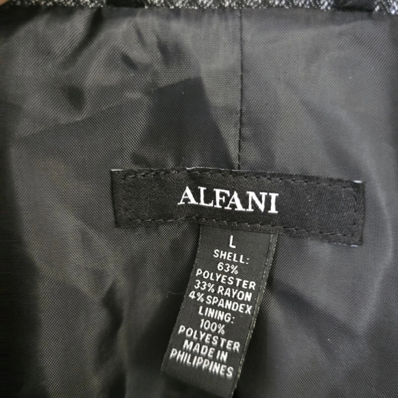 $139 Alfani Long Sports Coat Sz L Women Black Boulder  Zip Snap Buttons Jacket - Picture 8 of 11